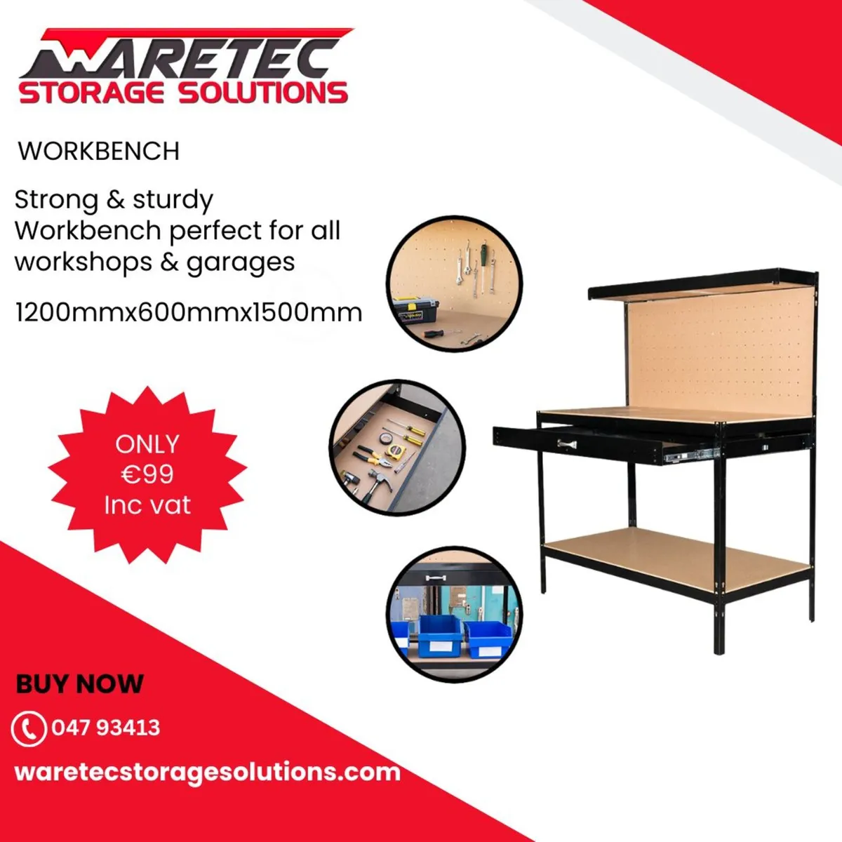 Workbench & Shelving Offer  Free Delivery - Image 1