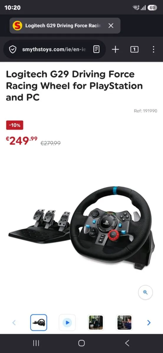 Logitech G29 Driving Force Racing Wheel & Playseat - Image 2