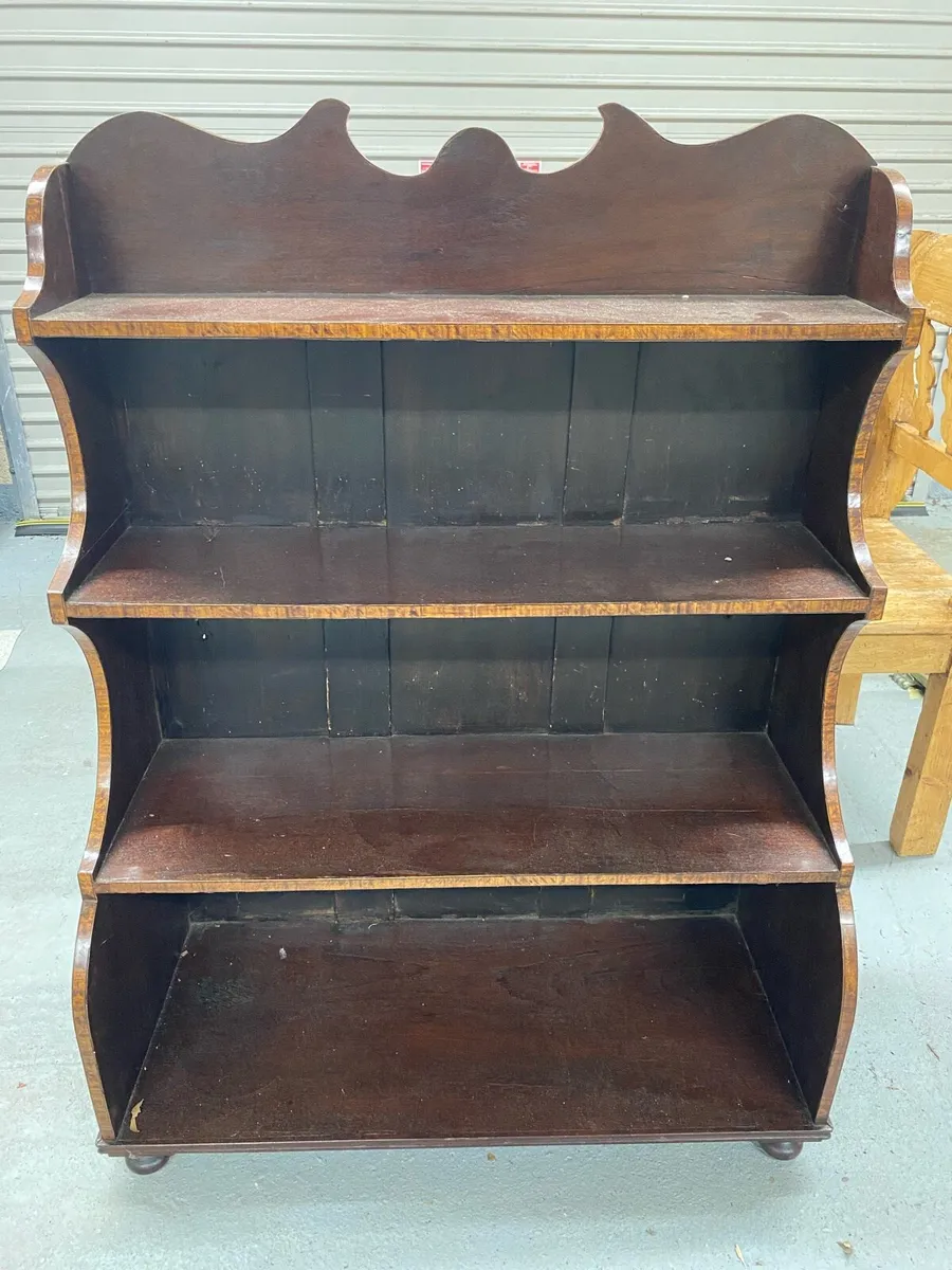 Victorian waterfall bookcase - Image 1