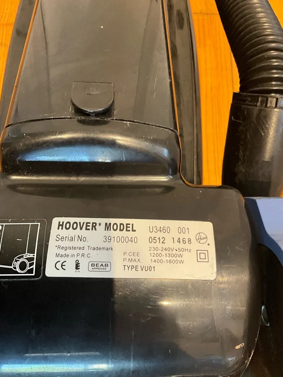 Vintage Hoover 1600W Model U3460. Working - Image 4