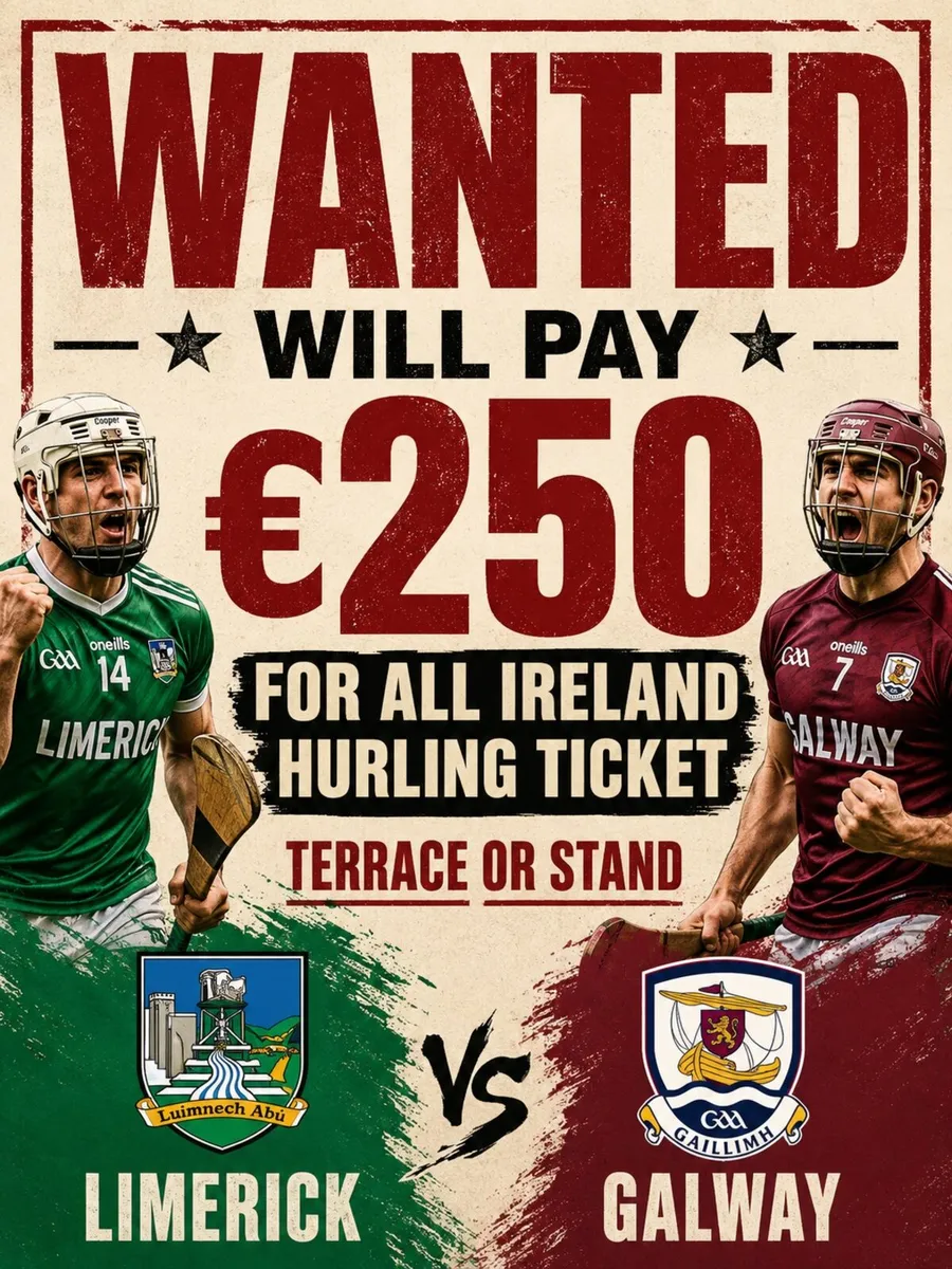 Wanted: Hurling All Ireland Ticket