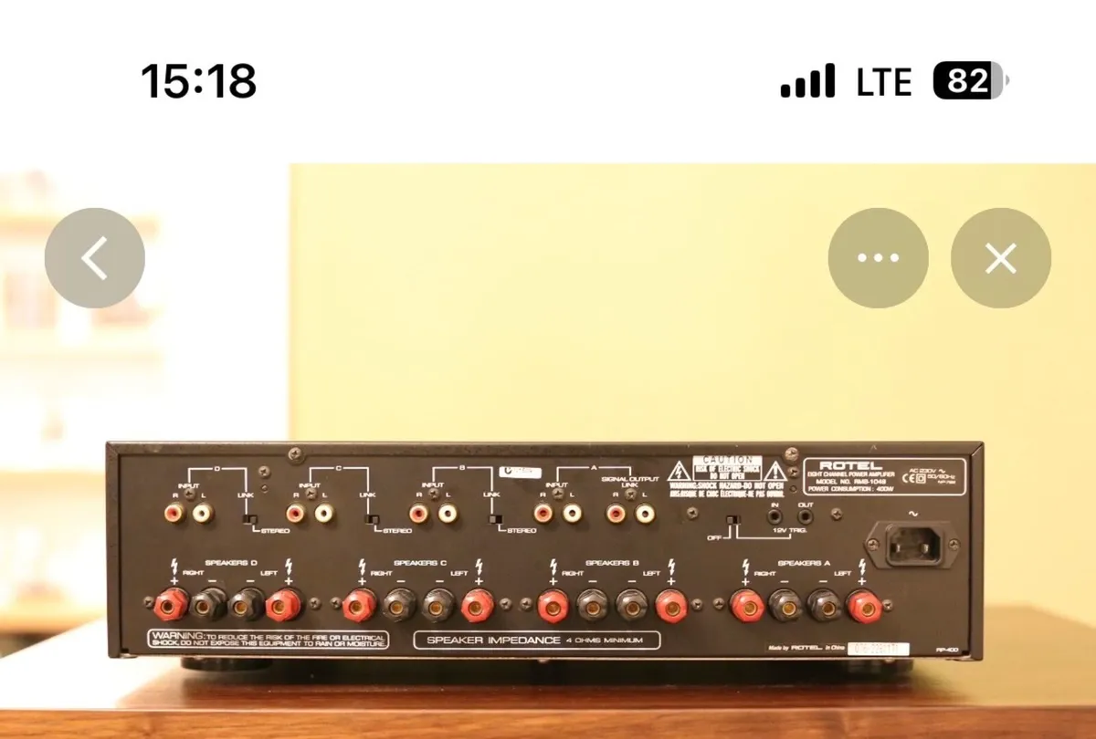 Rotel 8 Channel Power Amplifier - Image 2