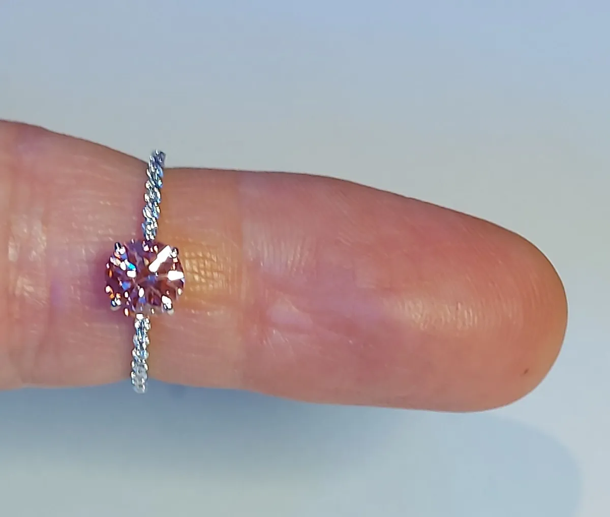14k Gold ring with 1.03 ct Lab-Grown Diamond IGI - Image 3