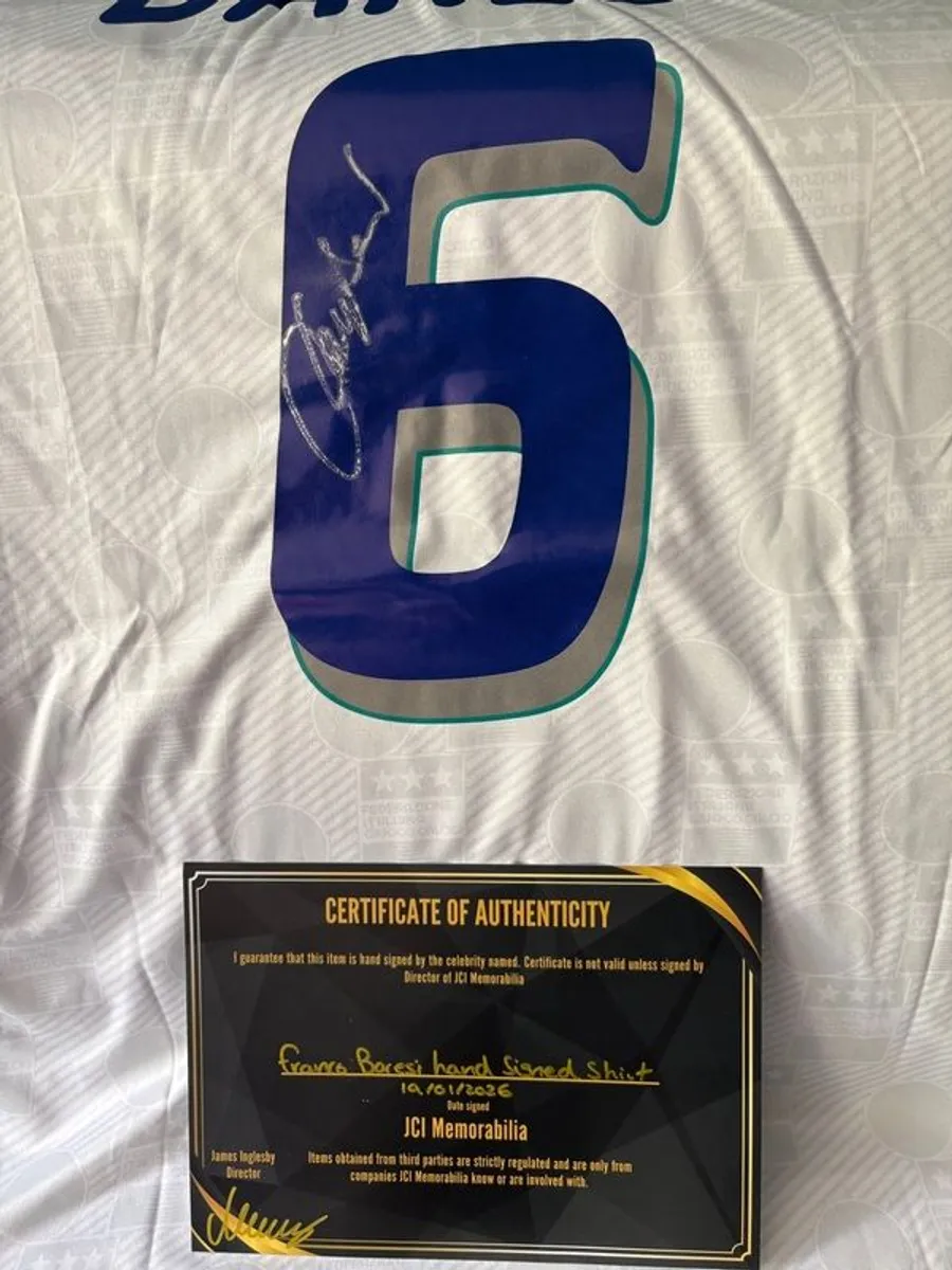 Franco Baresi signed Italy away jersey - Image 2