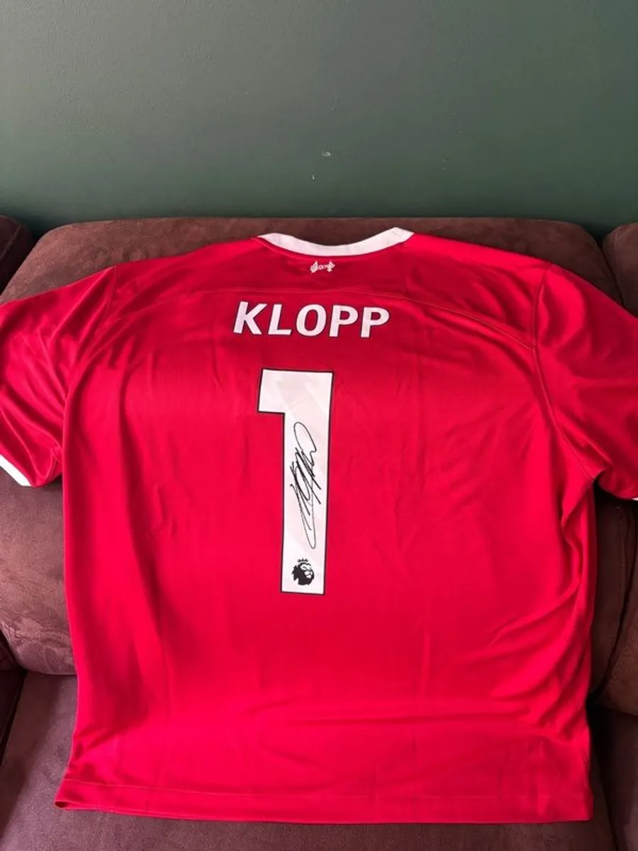 Jurgen Klopp signed Liverpool jersey - Image 1