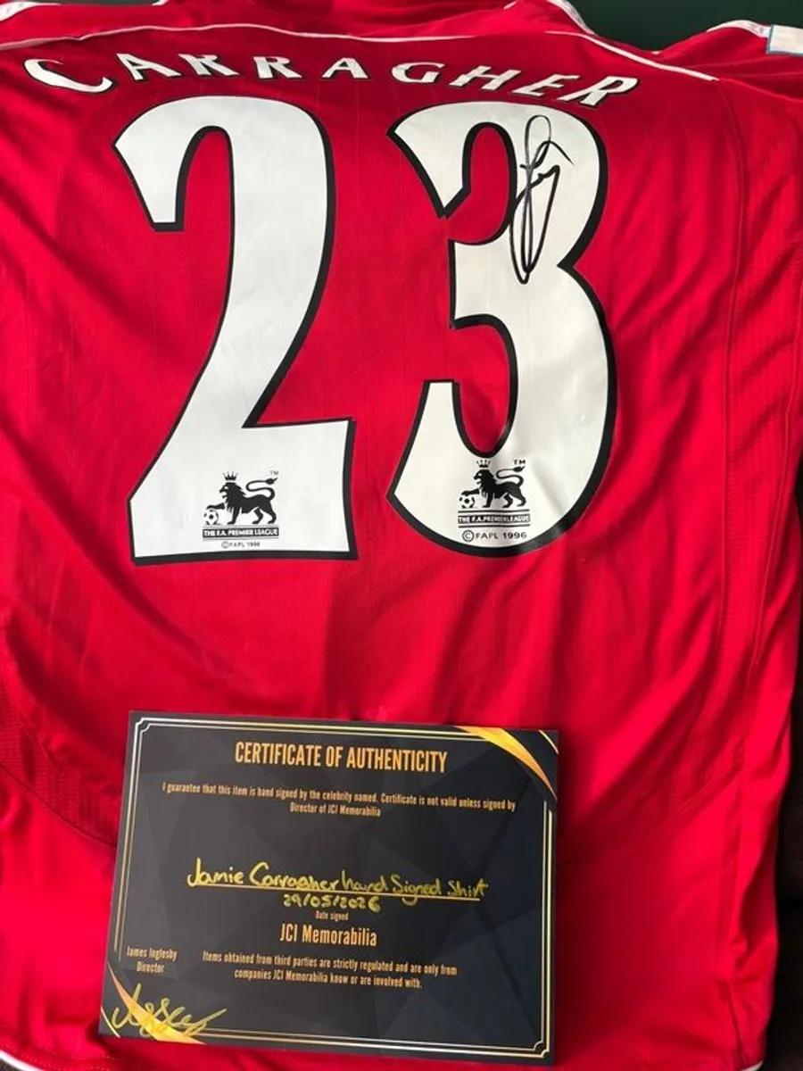 Jamie Carragher signed Liverpool jersey - Image 2