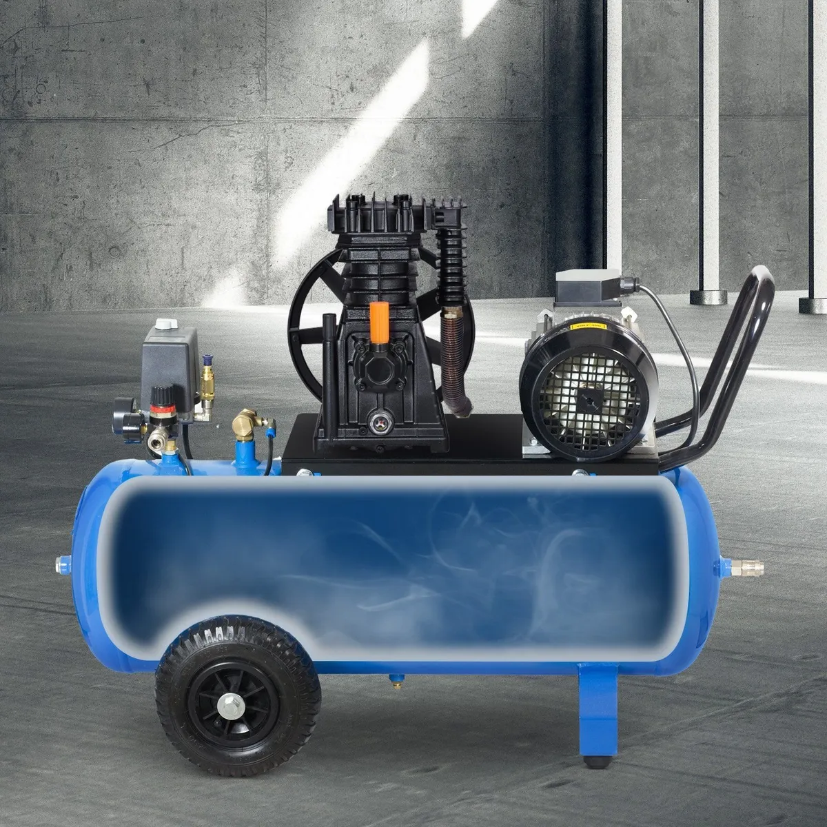 2.2KW Aluminum Twin Cylinder Air Compressor Pump - Image 2
