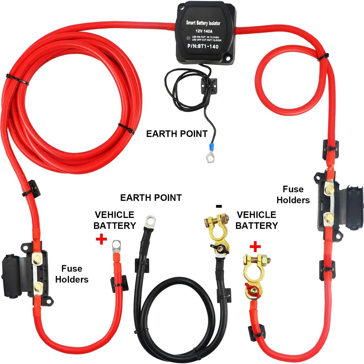 2mtr 12V, Automatic Dual Battery Isolator Kit - Image 3