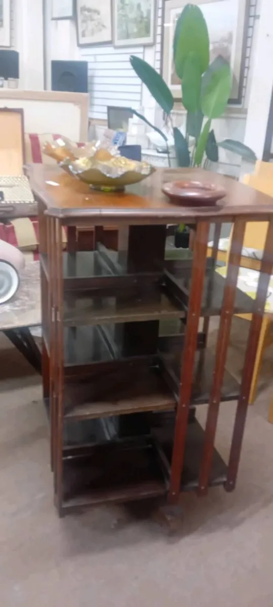 Victorian Mahogany Revolving Bookcase