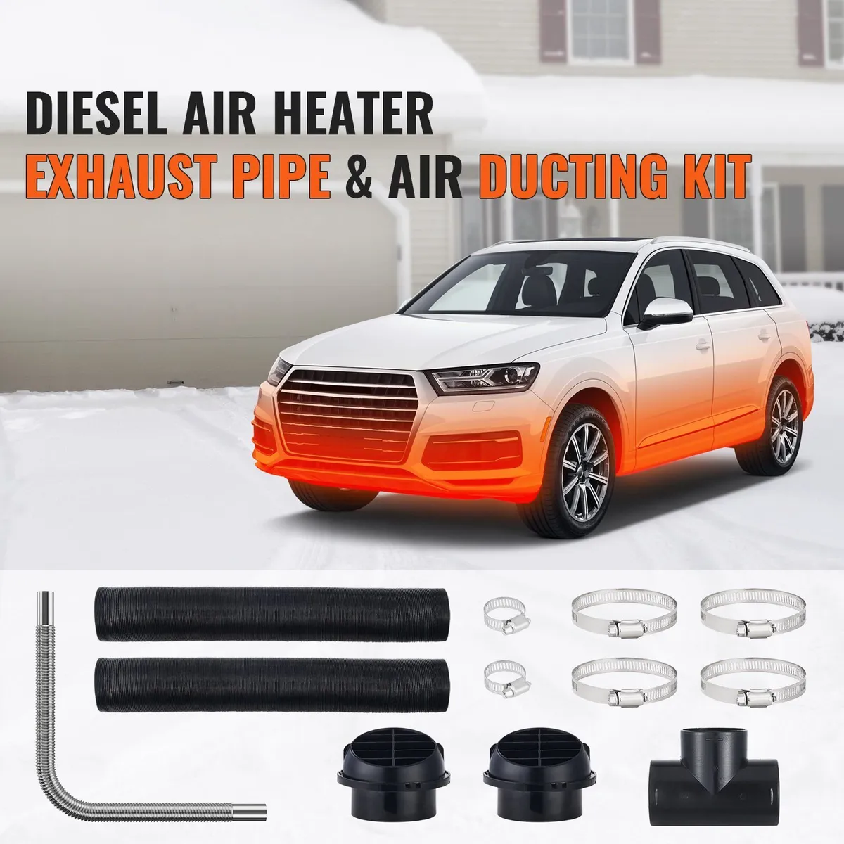 3" Extendable Air Diesel Heater Pipe Ducting Set - Image 2