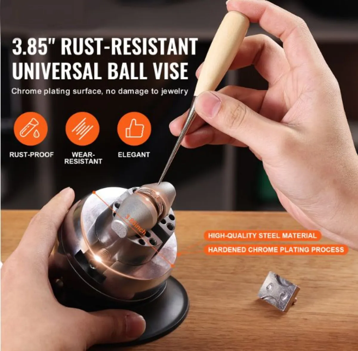 3 Inch Engraving Block Block Ball Vise with 30Pcs - Image 3