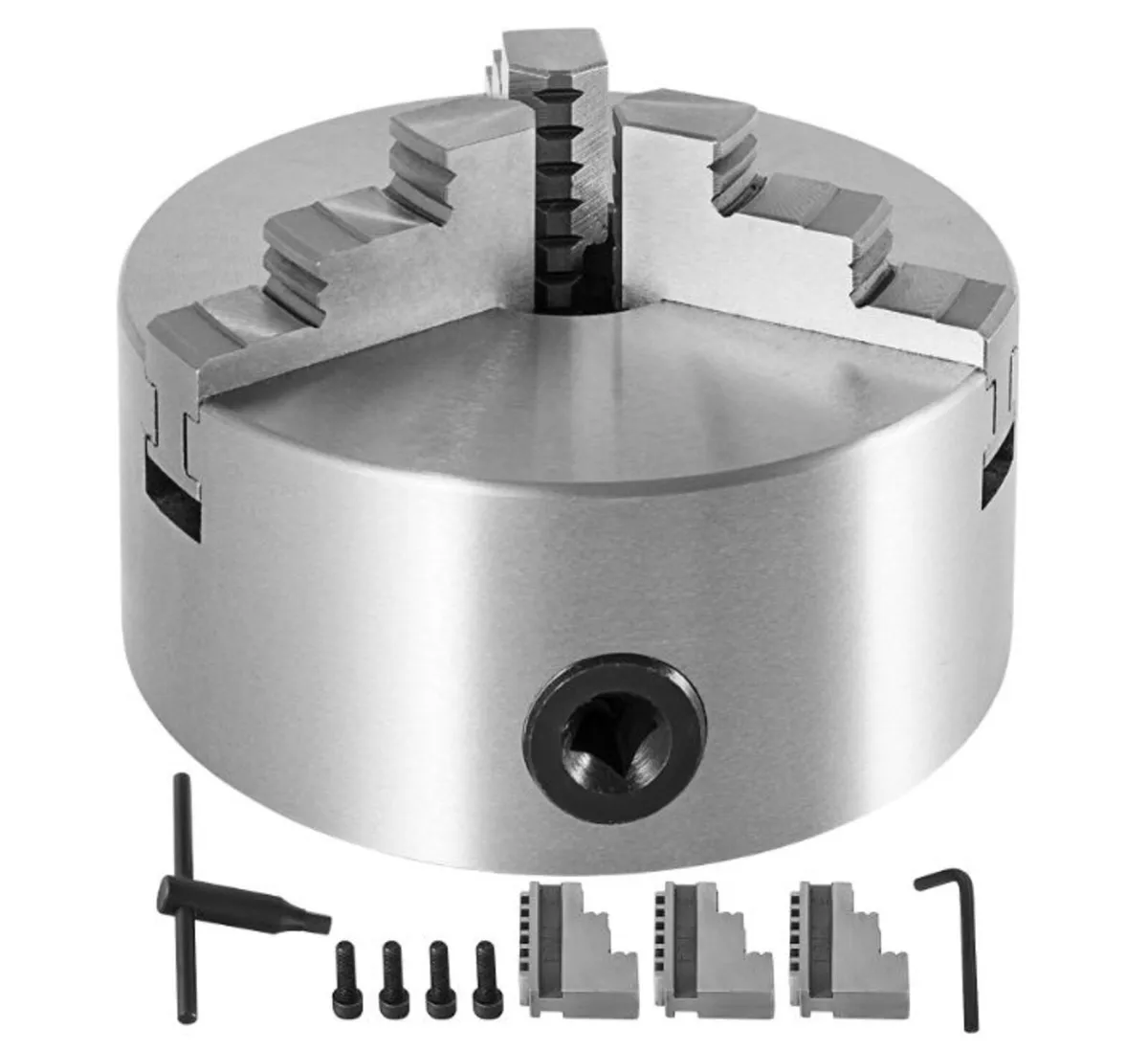 3 Jaw Lathe Chuck Set, 200mm, 8 Inch - Image 1