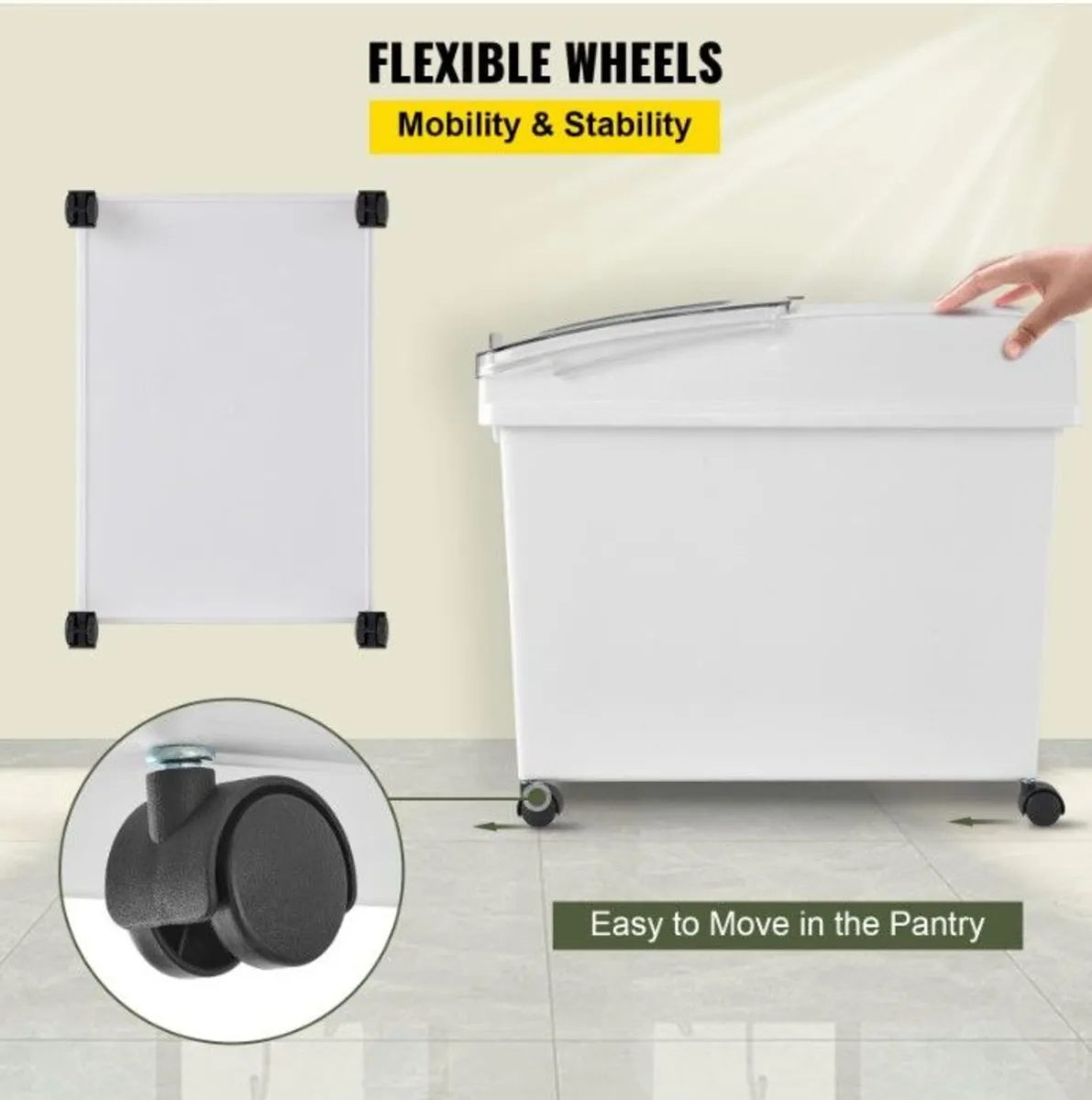 3 Pcs/Set of 8.8 Gallons Ingredient Storage Bin - Image 2