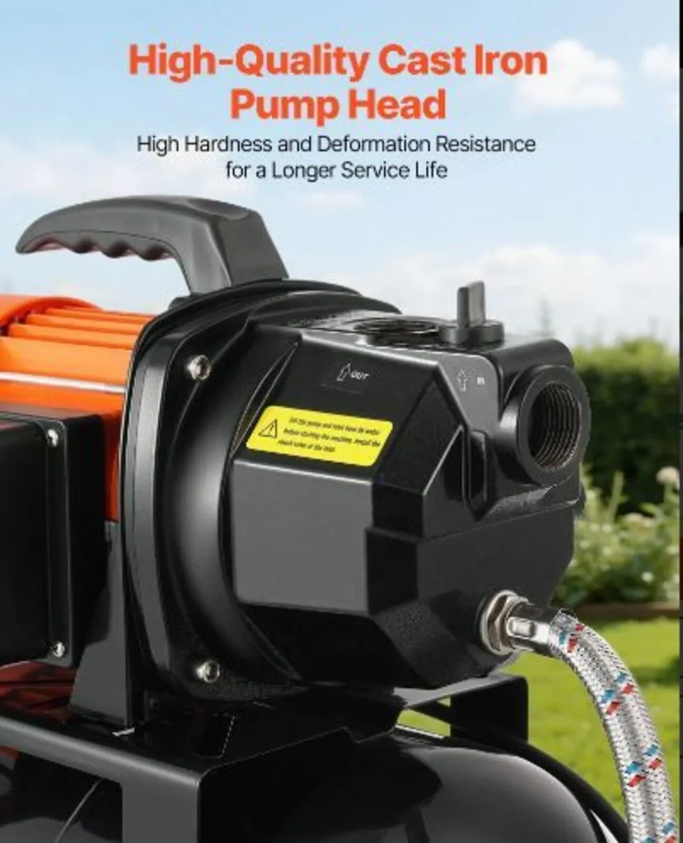 1 HP Shallow Well Pump with Pressure Tank - Image 3
