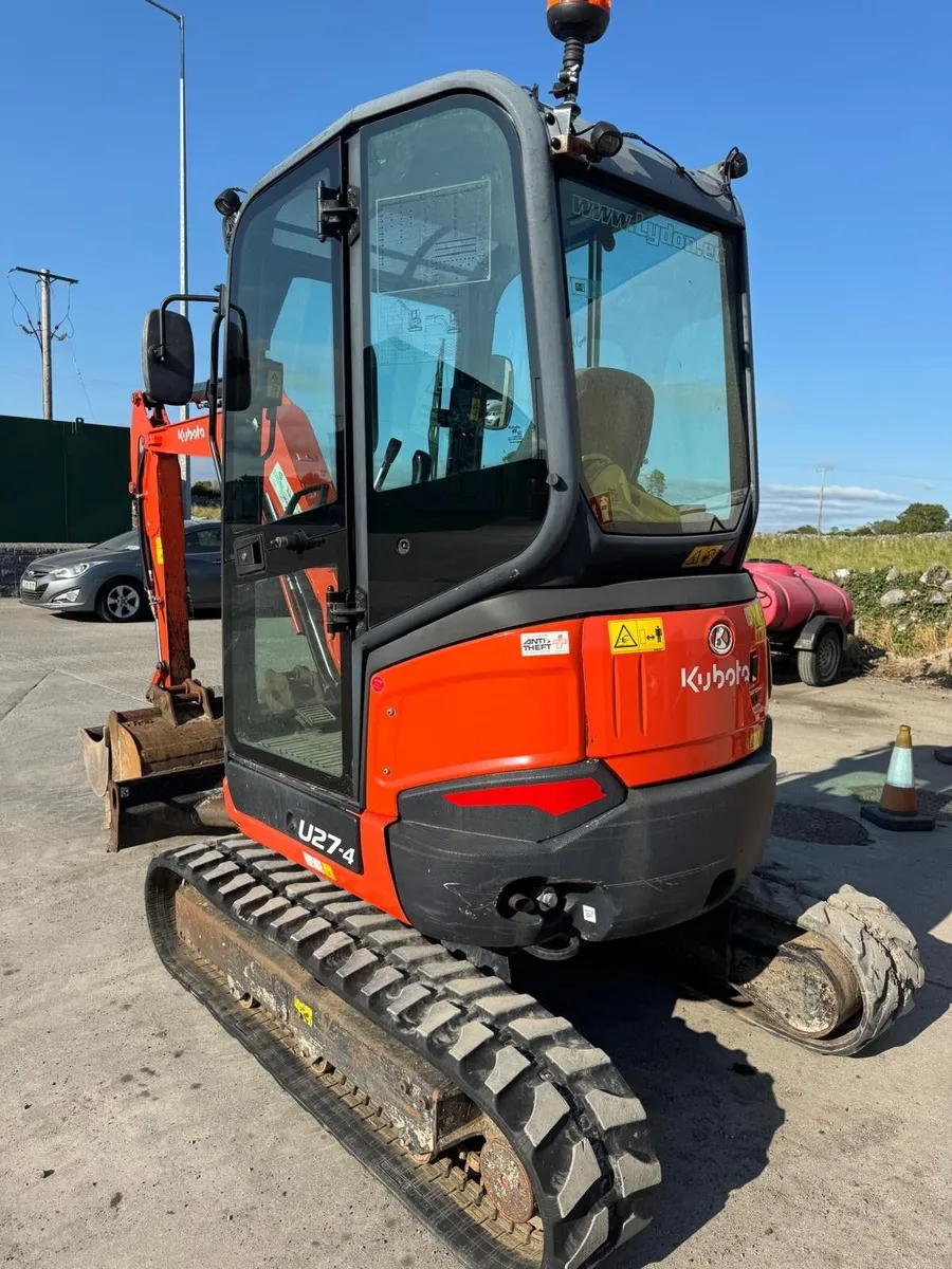 Kubota U27-4 2022 Excavator, Hammer Piped, Quick H - Image 4