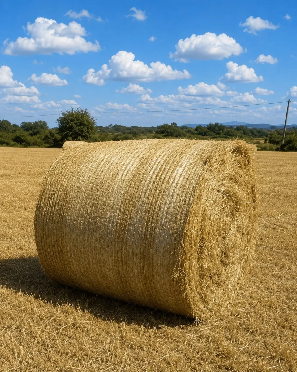 Round and square bales of hay - Image 2