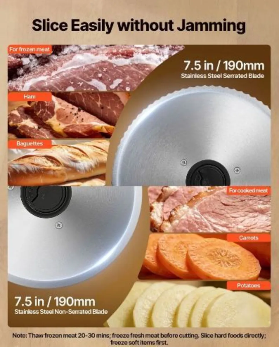 Meat Slicer, Electric Deli Slicer - Image 3
