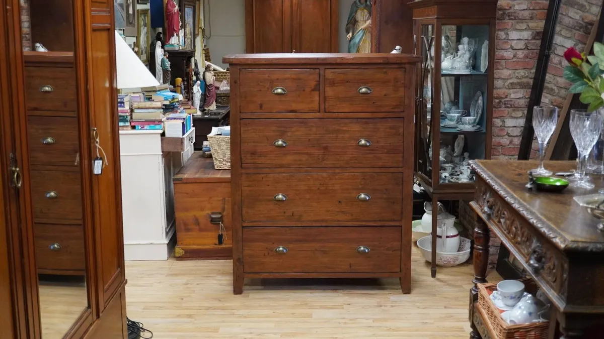 Irish Coast Reclaimed Wood Chest of Drawers - Image 1