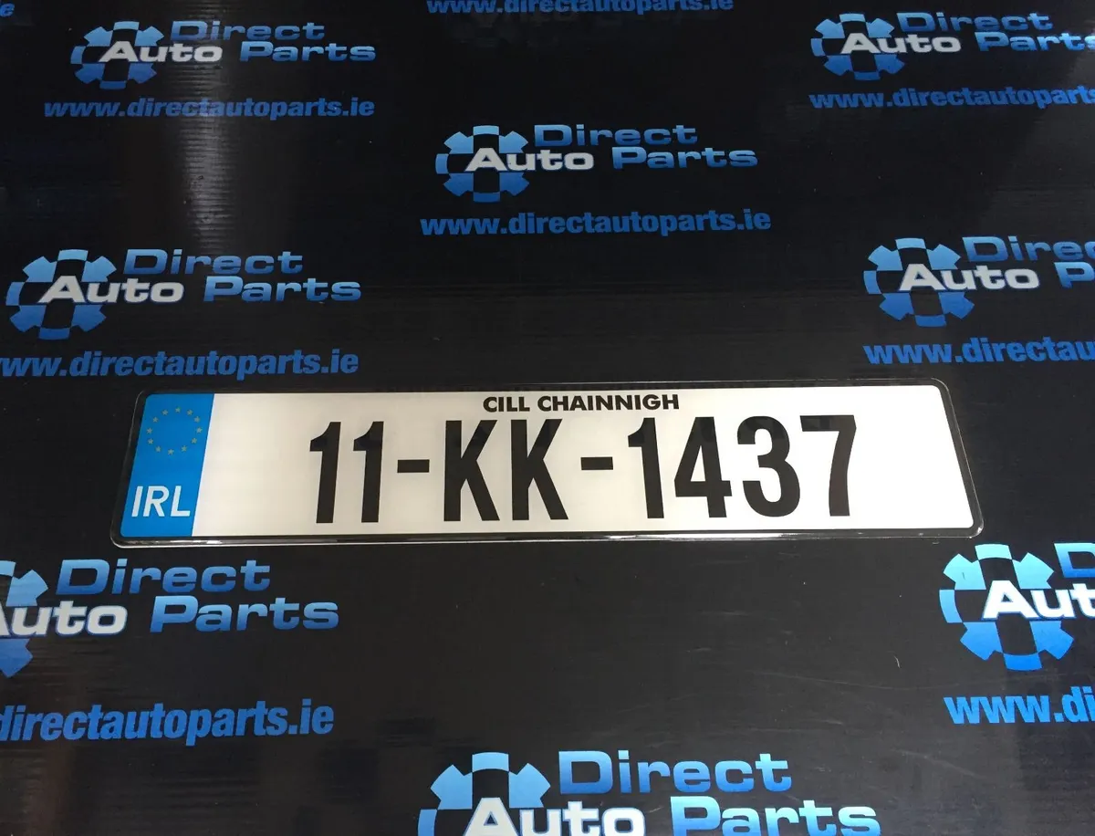 Standard Oblong Number Plates x 2 - Image 1