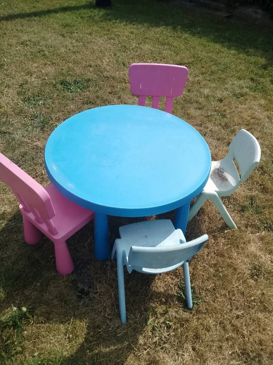 Free Kids Garden Table and Chairs - Image 2
