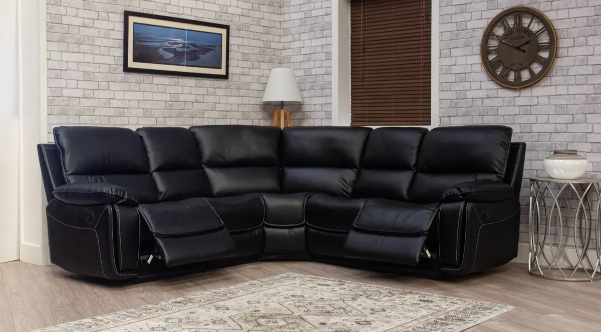NEW Living Room Sofa - Oxford Recliner, Grey - Image 2