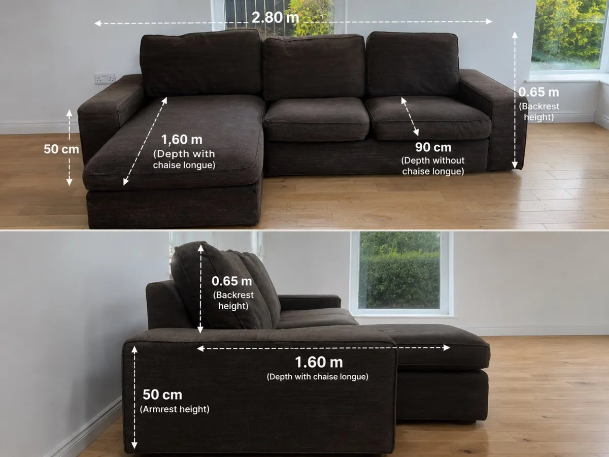 Ikea chaise loung sofa - Image 1