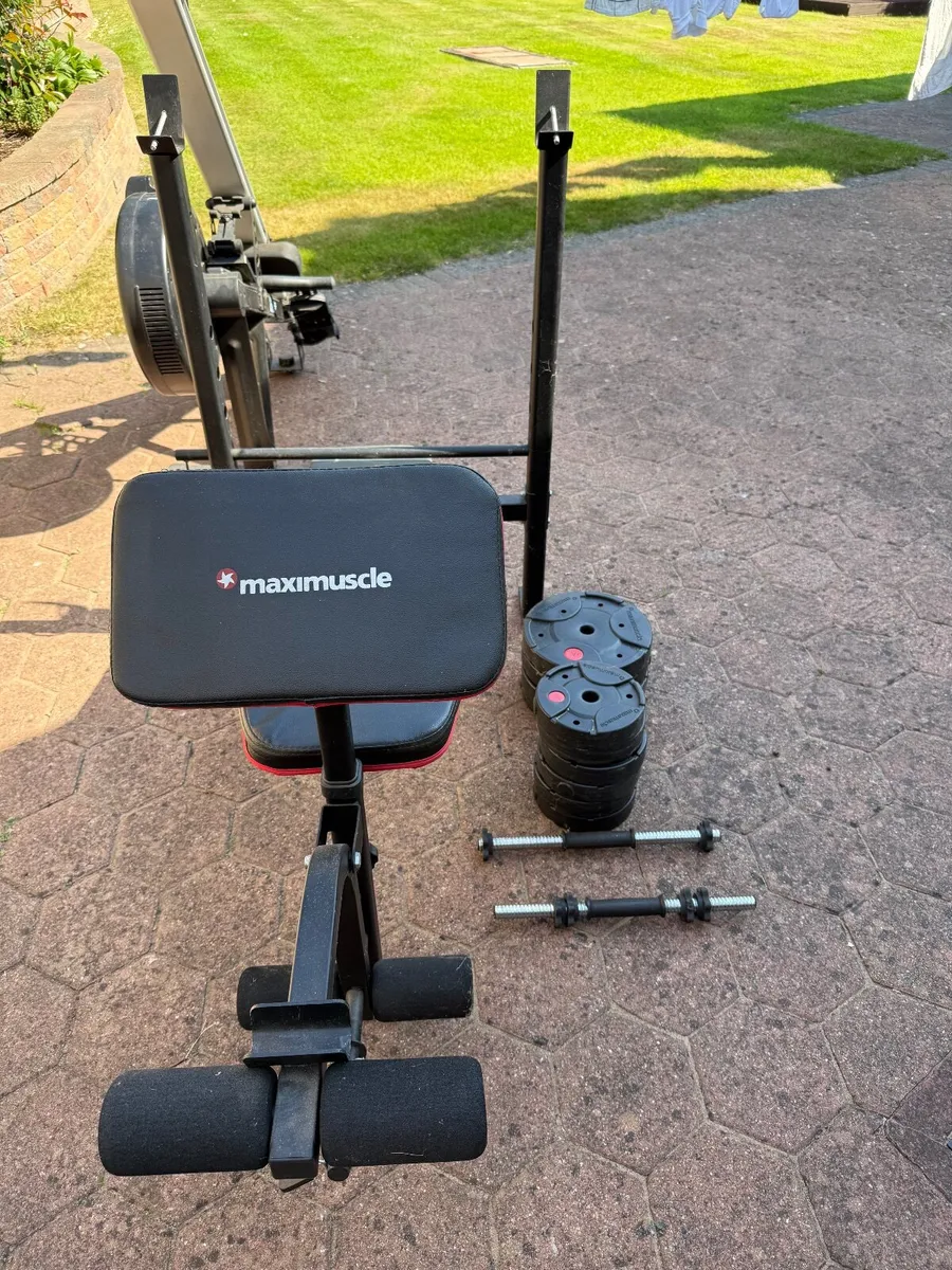 Gym Weight machine and rowing machine - Image 1