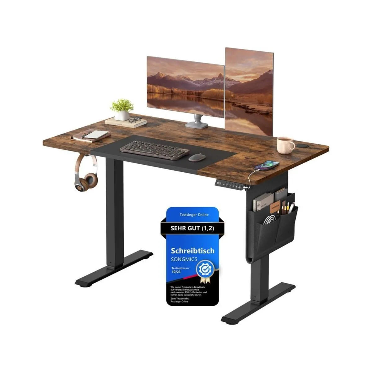 Electric Height Adjustable Standing Desk 120 x 60 - Image 2