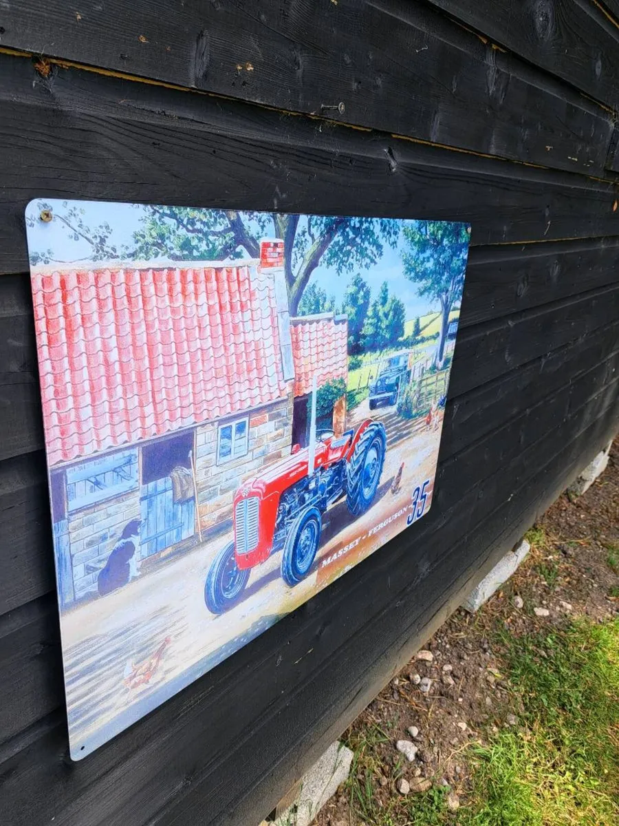 Large  massey 35 metal  sign - Image 2