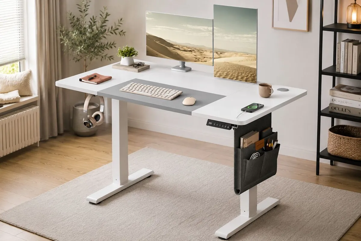 Electric Height Adjustable Standing Desk 120 x 60 - Image 1