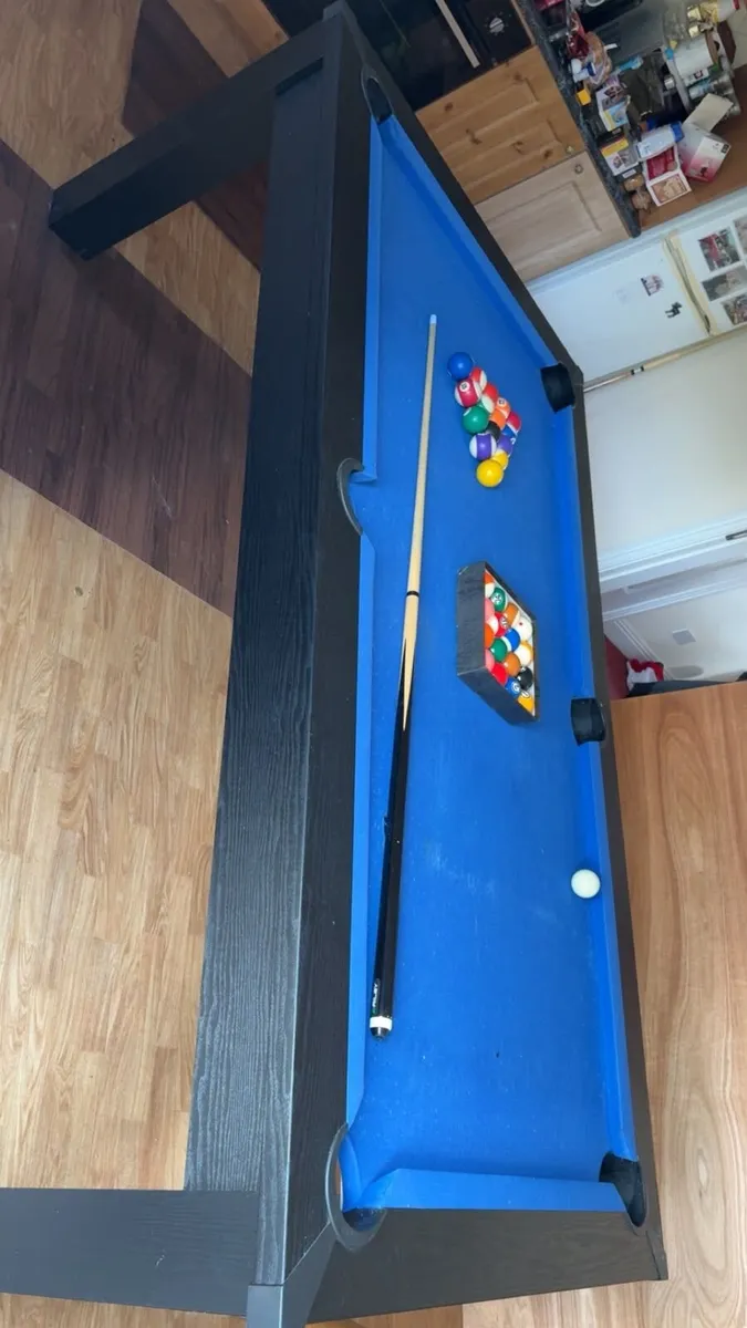 American Style pool table with 2 sets of pool ball - Image 2