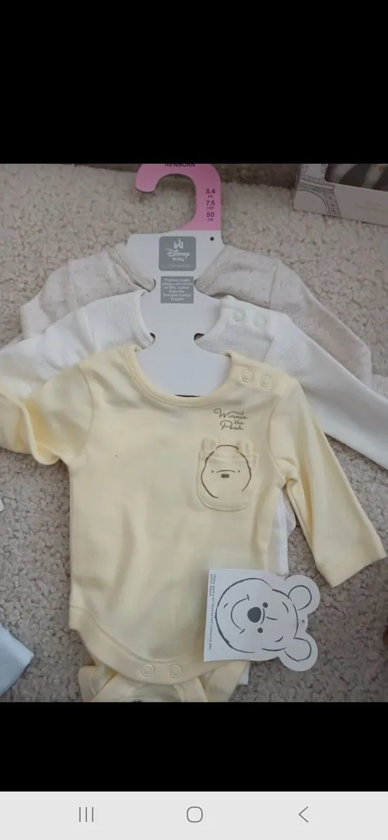 New 3 x winnie vests new born €3 - Image 1