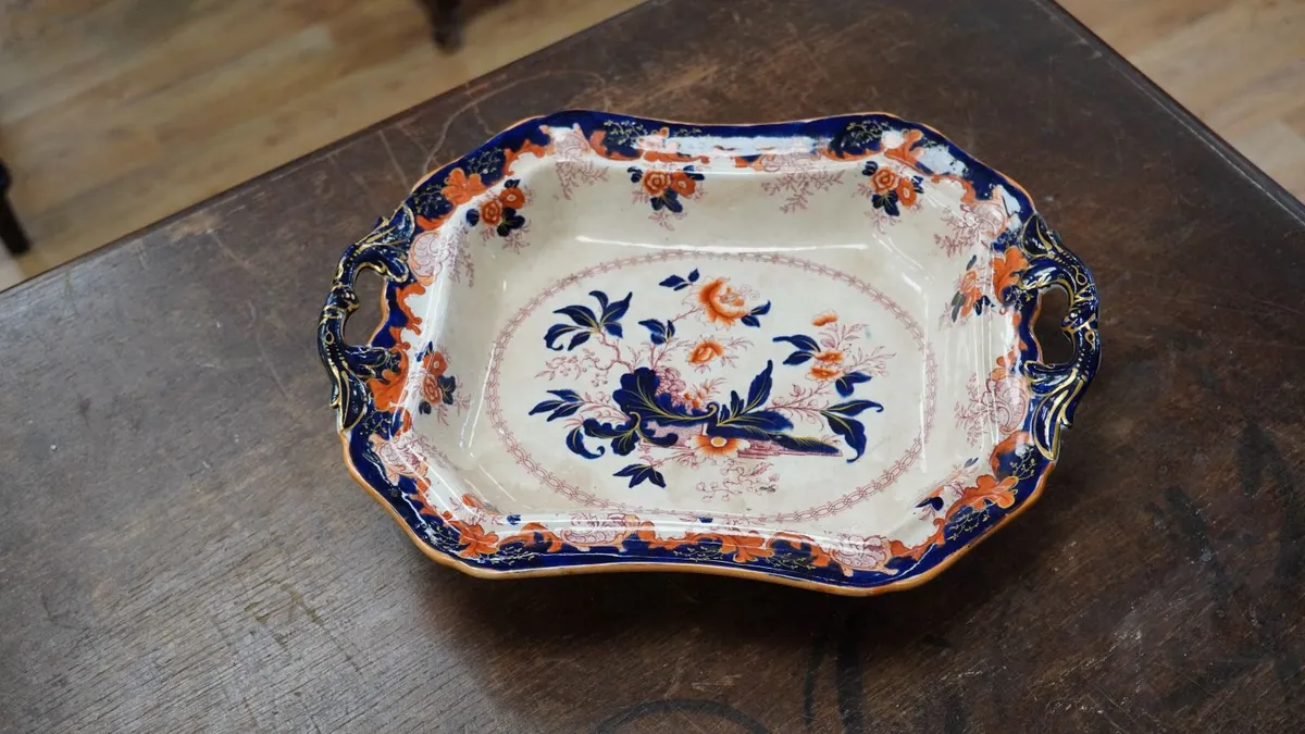 Antique John Ridgway Girandole Serving Dish c.1830 - Image 1