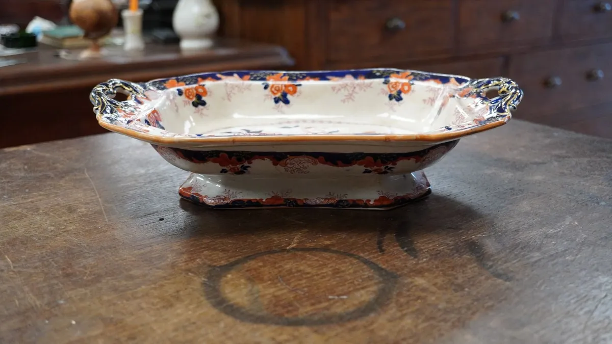 Antique John Ridgway Girandole Serving Dish c.1830 - Image 2