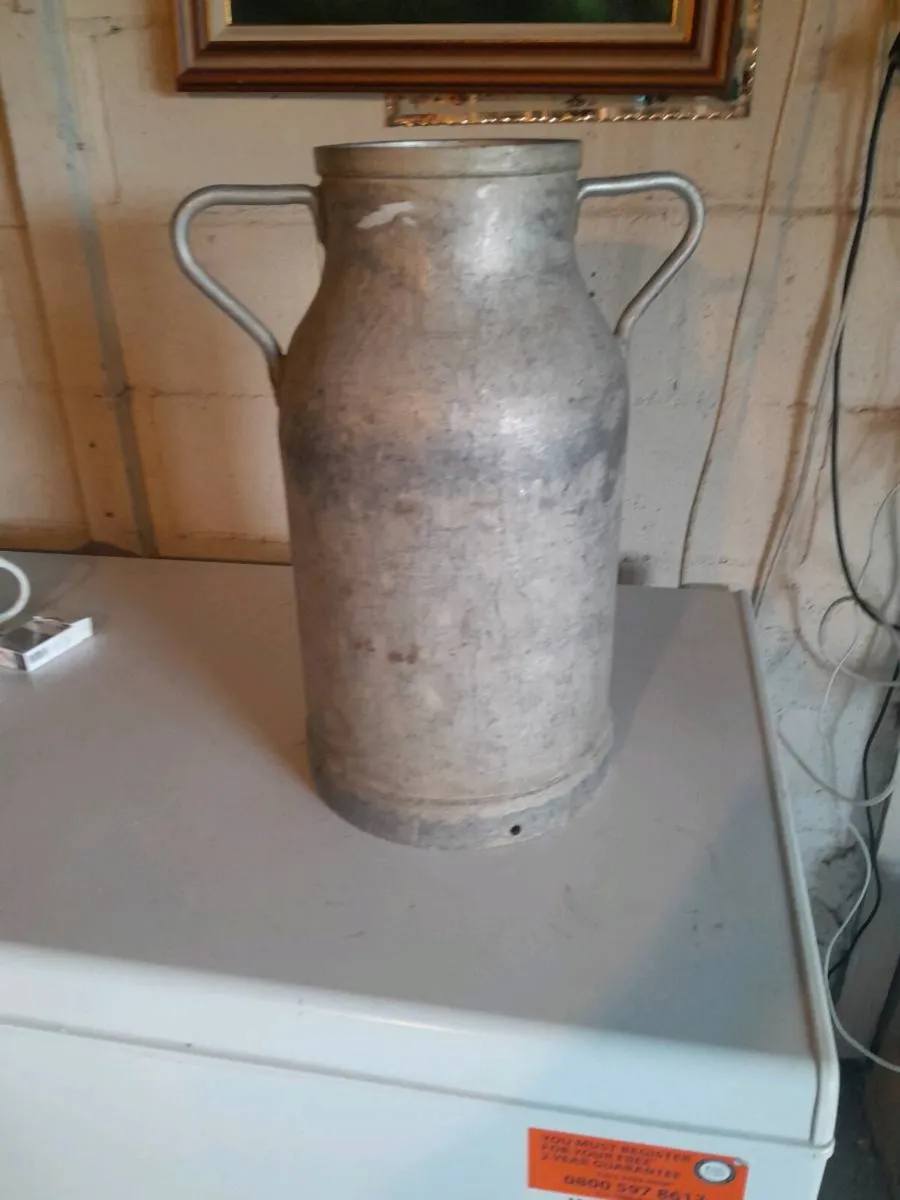 Vintage half size  milk can - Image 1