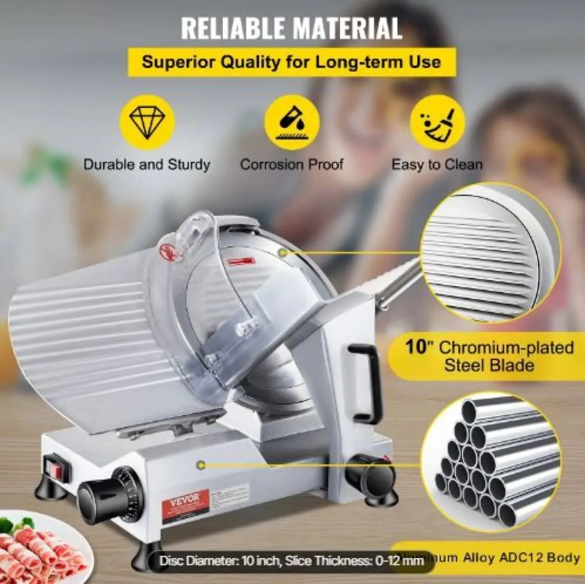 Commercial Meat Slicer, 240W - Image 3