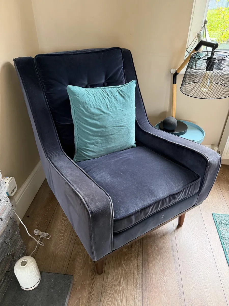 Nina Velvet Armchair - Image 1