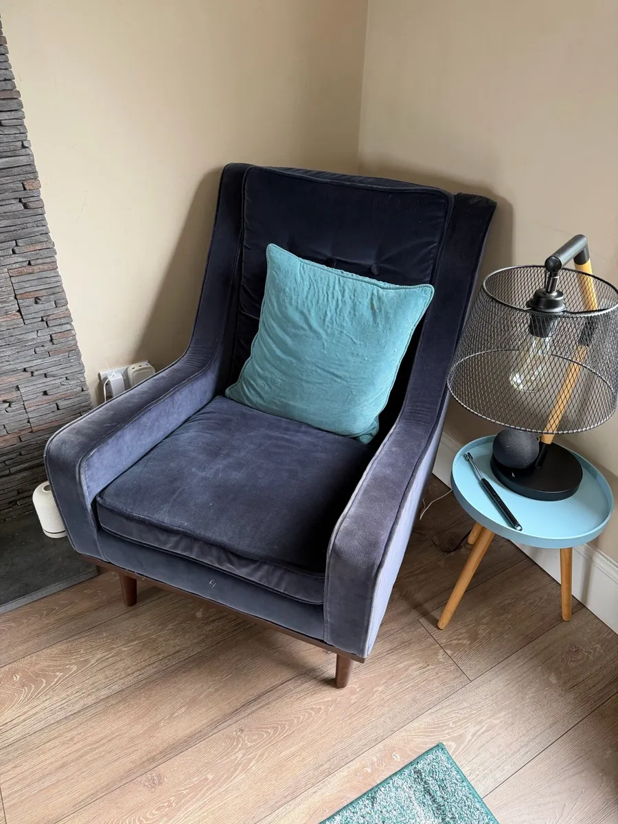 Nina Velvet Armchair - Image 2