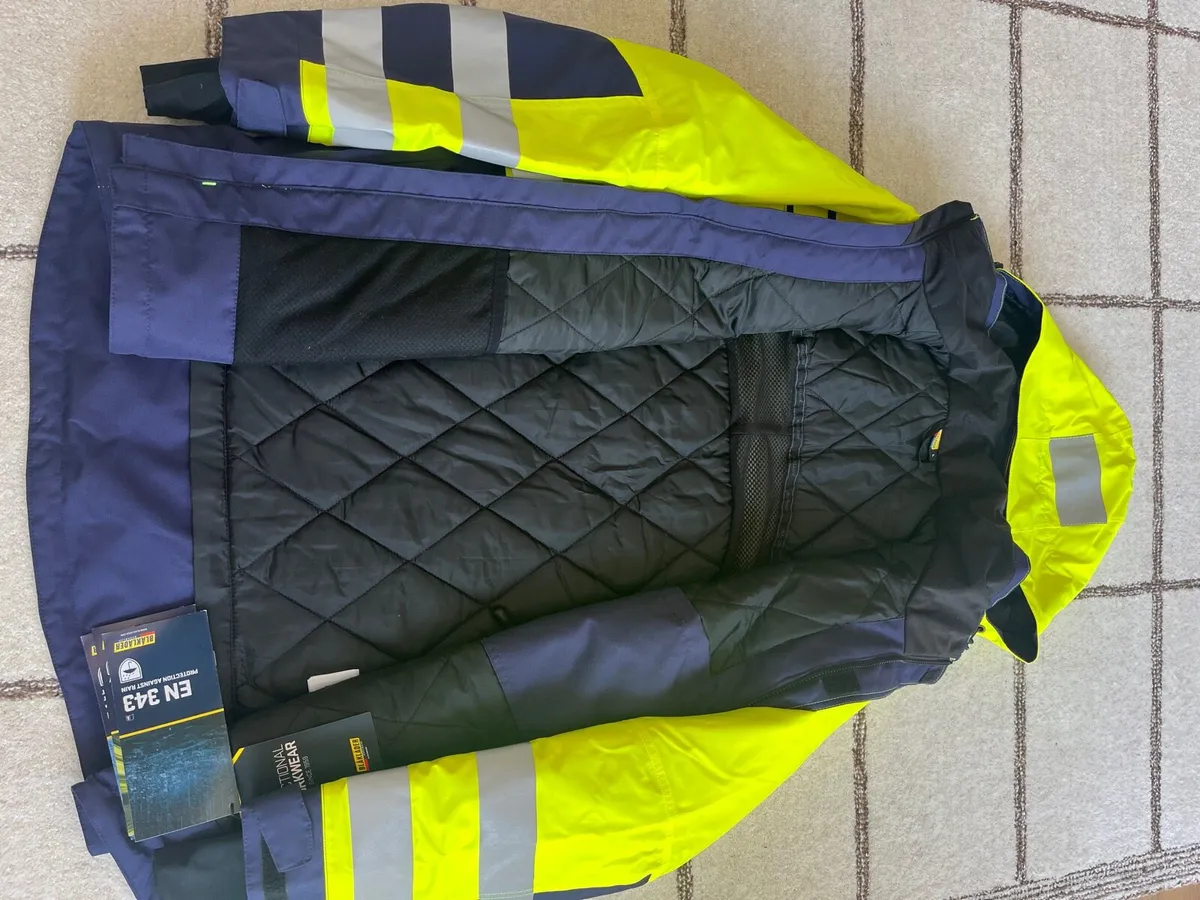 Blaklader PPE Winter Jacket Yellow/Navy - Image 3