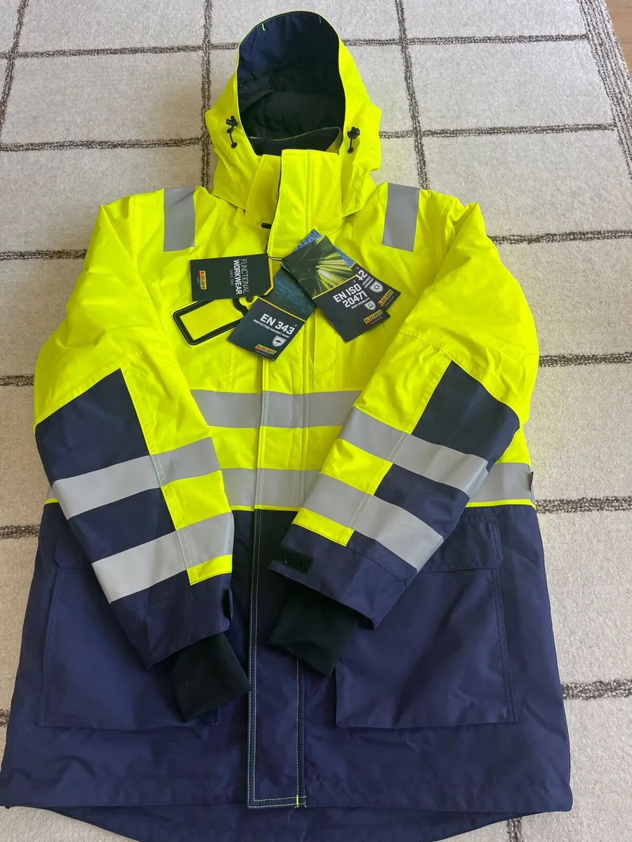 Blaklader PPE Winter Jacket Yellow/Navy - Image 1