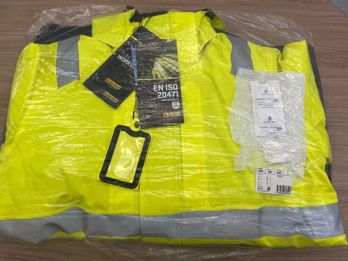 Blaklader PPE Winter Jacket Yellow/Navy - Image 4