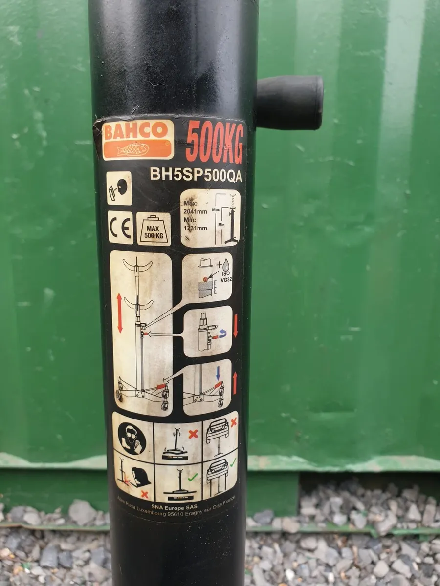 Bahco 500kg Hydraulic Transmission Jack - Image 3