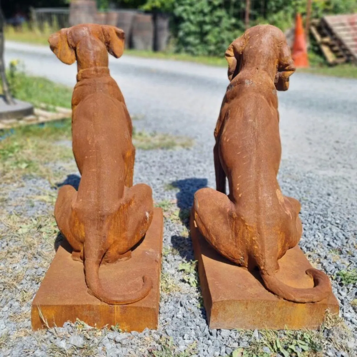 Rusty Gun Dogs Cast Iron Pair Medium CH R 1875 - Image 3
