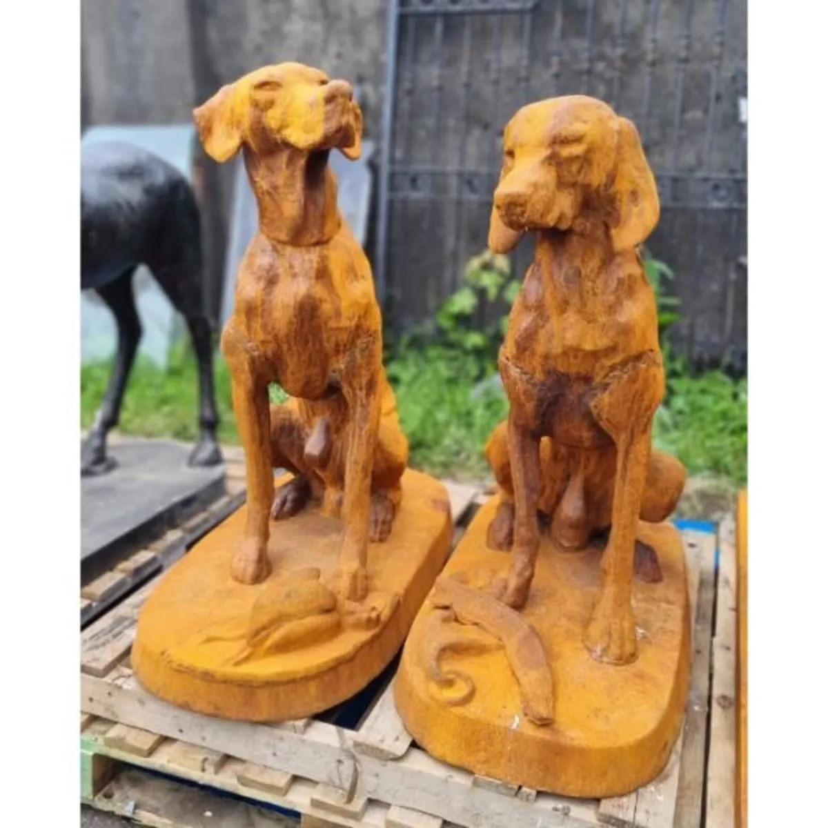 Rusty Pair of Gun Dogs D8839 - Image 2