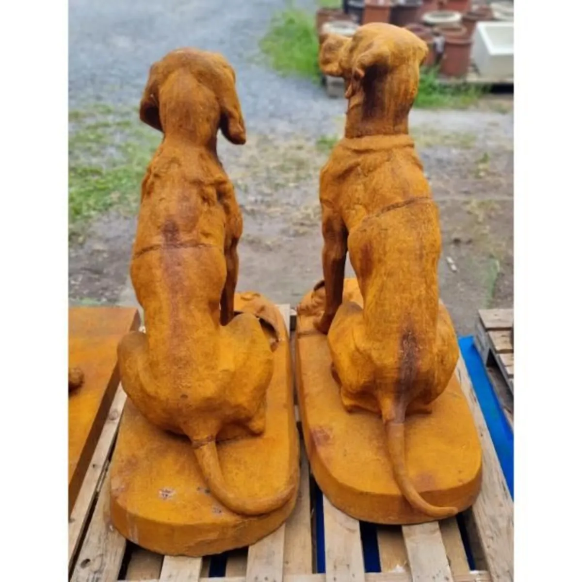 Rusty Pair of Gun Dogs D8839 - Image 3