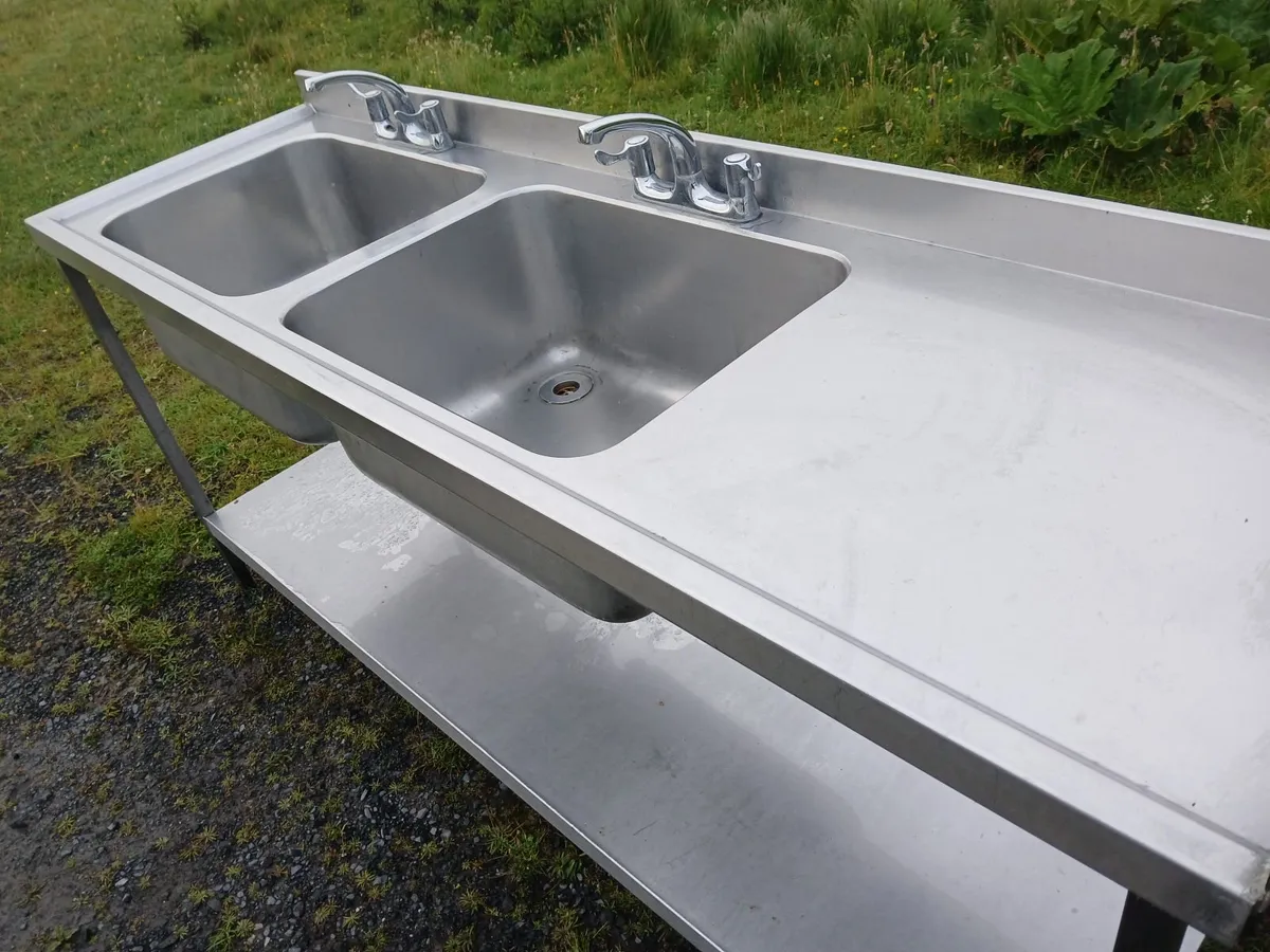 Staneless steel  cabbibet double sink complete - Image 3