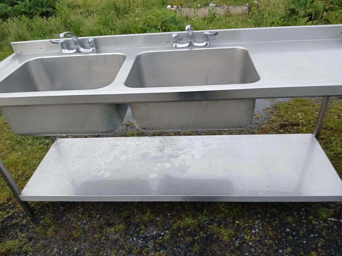 Staneless steel  cabbibet double sink complete - Image 2