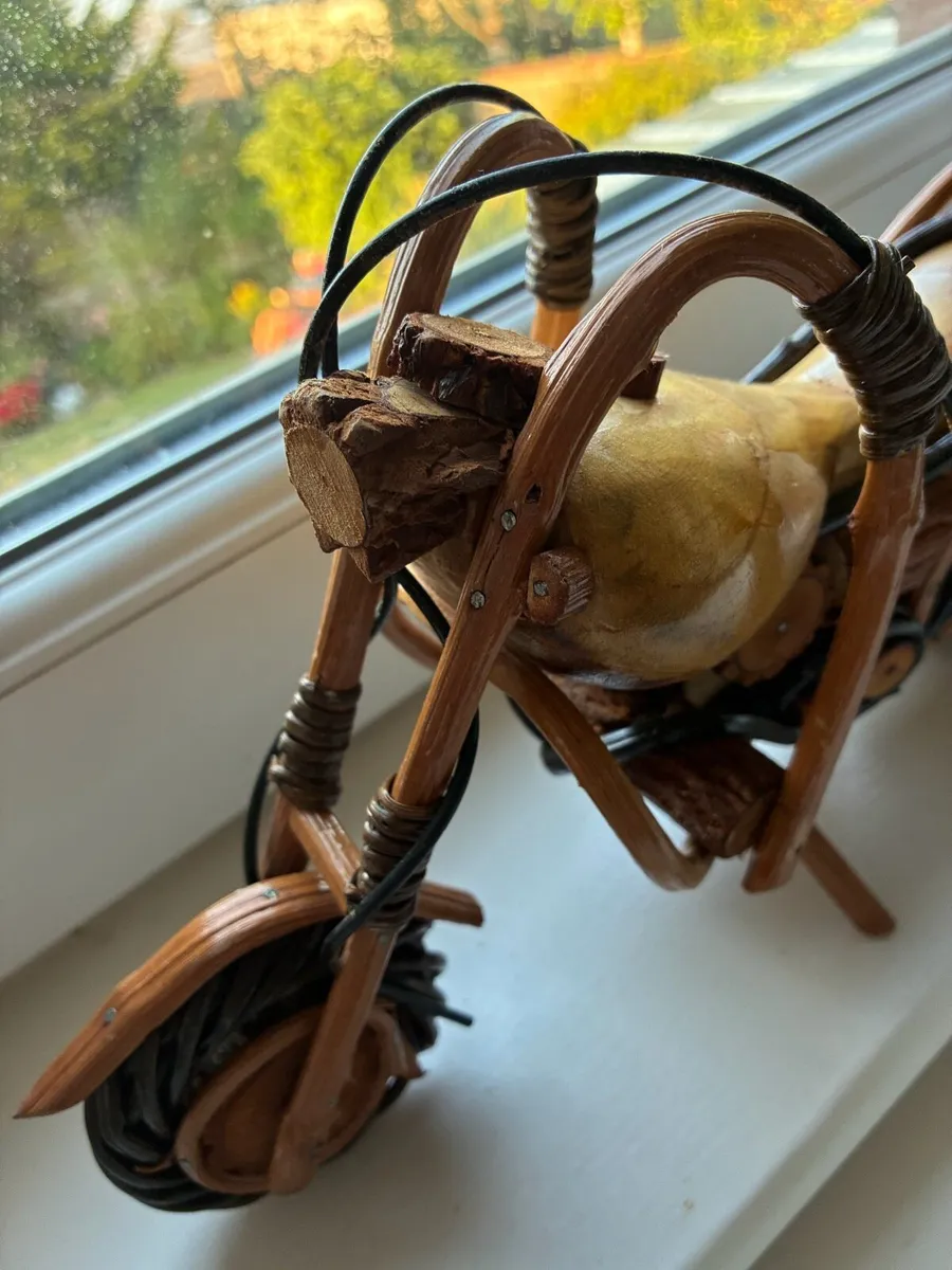 Handcrafted Harley Style Timber Motorcycle - Image 2