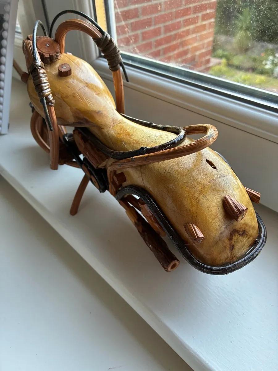 Handcrafted Harley Style Timber Motorcycle - Image 3