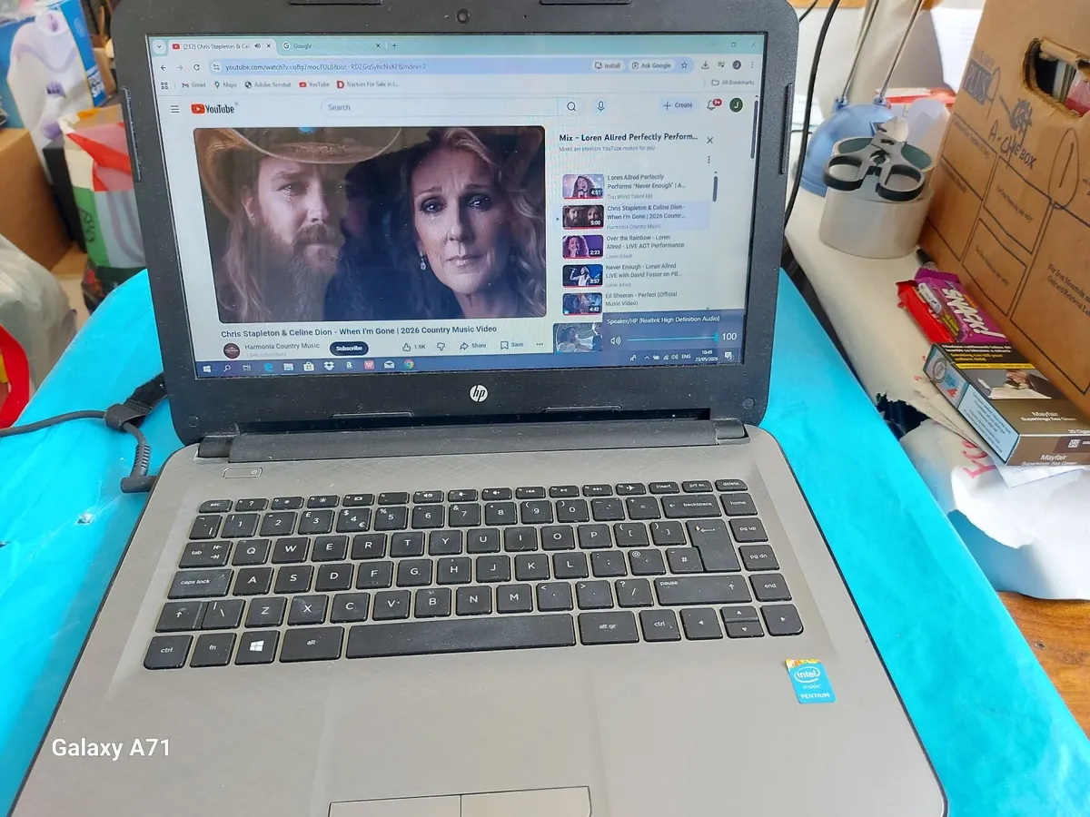 HP 14 inch Laptop, Silver, 2 GB Ram, 500GB HDD, Wi - Image 1